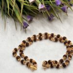 Golden Rudraksh Double Line Bracelet