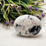 White Moon Stone Palm Stone