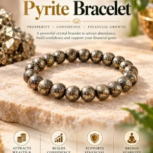 Pyrite Bracelet for wealth, prosperity and confidence