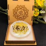 Selenite Charging Plate for Charging Crystals with MDF Box | Sampada Crystals